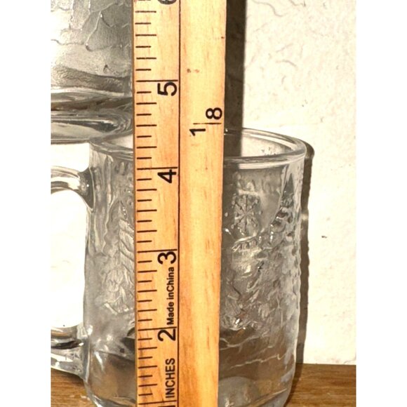 Luminarc Winter Wonderland Glass Mugs Set Of 3 - Picture 5 of 6